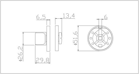 Завёртка сантехническая ADDEN BAU WC SR-003 NICKEL никель