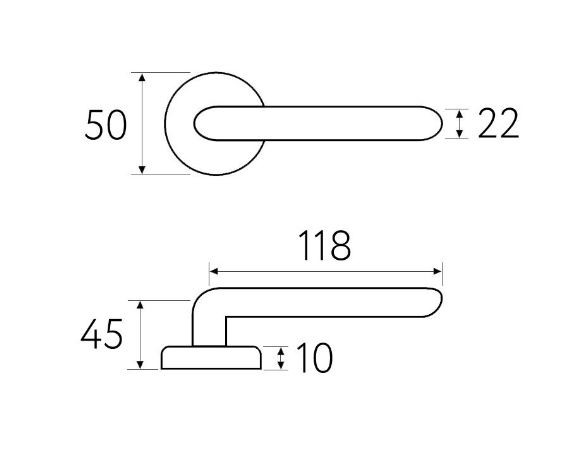 Ручка дверная Fratelli Cattini FARFALLA D1-SB матовое золото