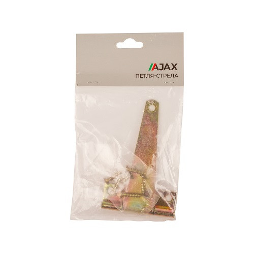 Петля-стрела AJAX LM/IN100 STR YZN желтый цинк