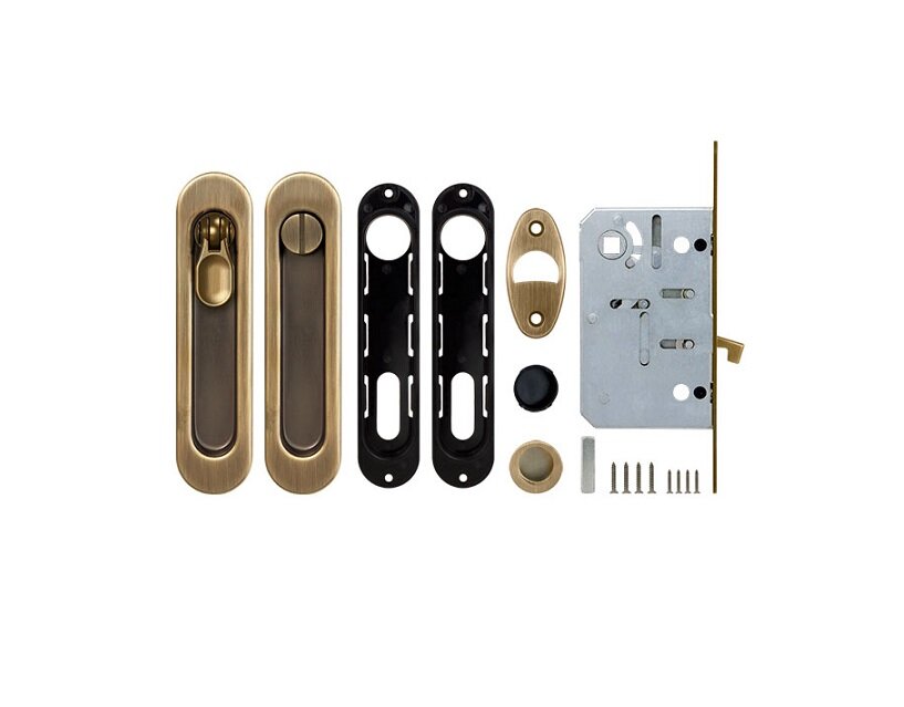 Набор для раздвижных дверей ARMADILLO SH011-BK WAB-11 Матовая бронза