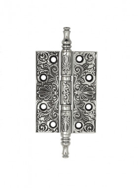 Петля универсальная Venezia CRS011 102x76x4 полированный хром + черный