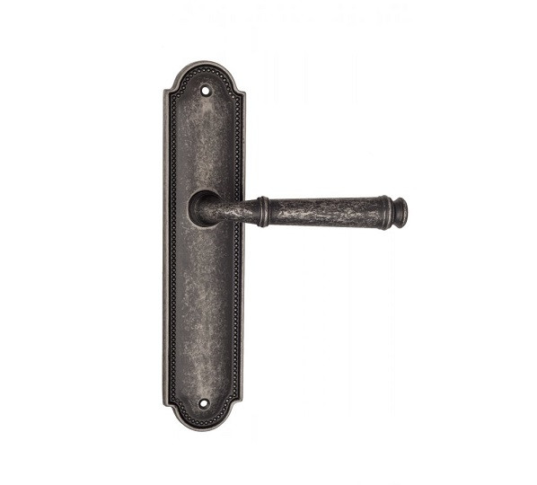 Дверная ручка на планке Fratelli Cattini FARFALLA PL248-IA античное серебро