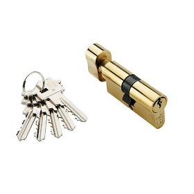 Цилиндр Adden Bau CYL 5-60 KNOB Gold ключ/завертка золото
