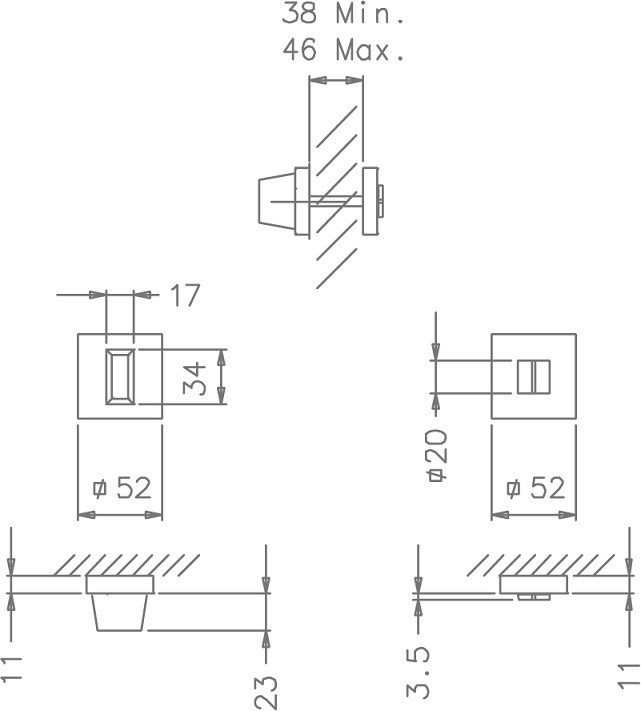 Завертка сантехническая TUPAi 801 Q-03 хром