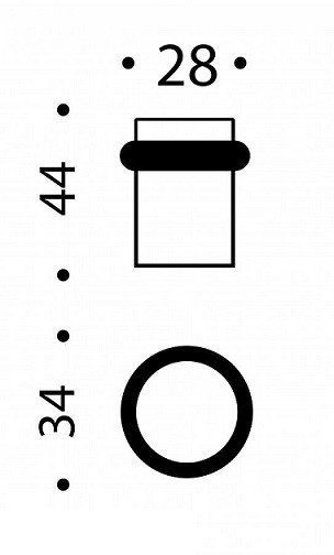Упор дверной напольный Fratelli Cattini F3 BY матовая бронза