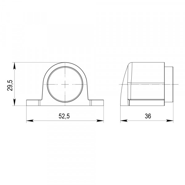 Ограничитель напольный магнитный PUNTO DSM-52 SN-3 матовый никель