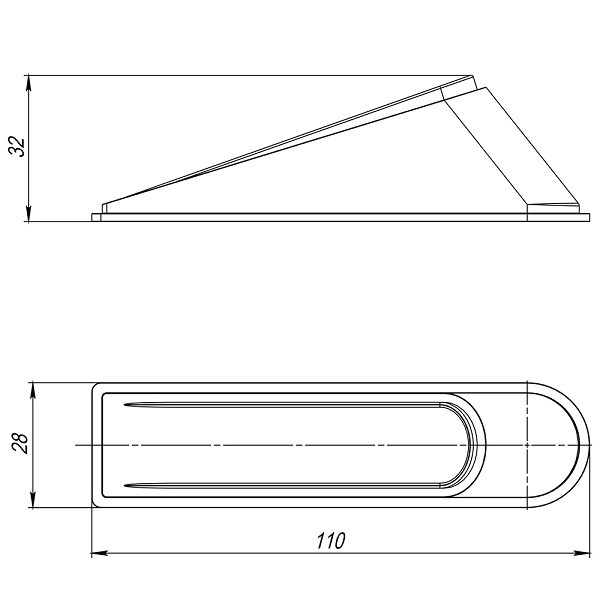 Фиксатор двери AJAX DSF-110 прозрачный