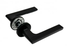 Ручка дверная RUCETTI RAP 26 SLIM-R BL черный