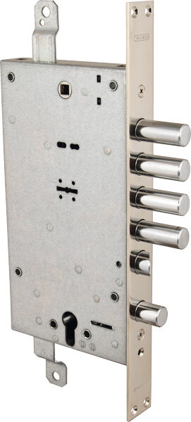 Замок врезной двухсистемный MOTTURA 54.797-D правый без накладок ключ 60 мм