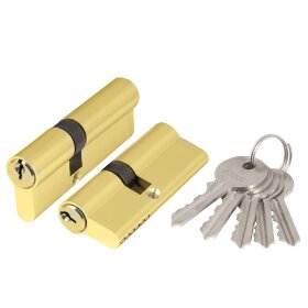 Цилиндровый механизм AJAX AX100/60 mm (25+10+25) PB латунь 5 кл.