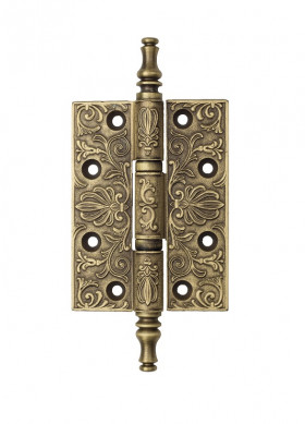 Петля универсальная Venezia CRS011 102x76x4 французское золото +коричневый