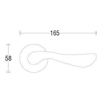 Ручка дверная FADEX FORME 217 THEMIS черный RAT