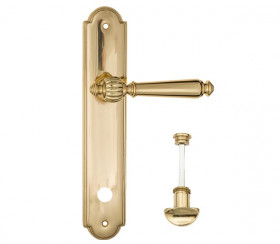 Дверная ручка на планке Fratelli Cattini MARANI WC-2 PL257-OLV полированная латунь