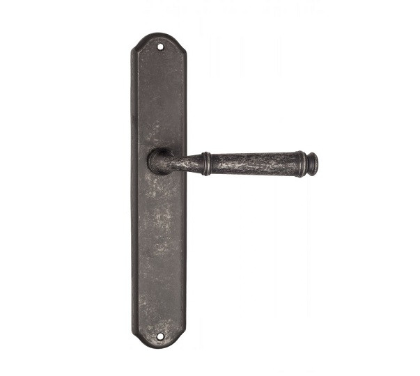 Дверная ручка на планке Fratelli Cattini FARFALLA PL02-IA античное серебро