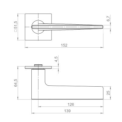 Ручка дверная ARMADILLO K.YM.TRUFFLE AC-9 медь