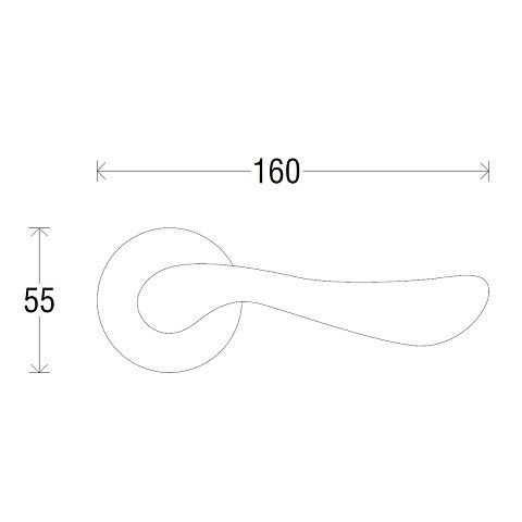 Ручка дверная MELODIA 353 P Regina Полированный хром