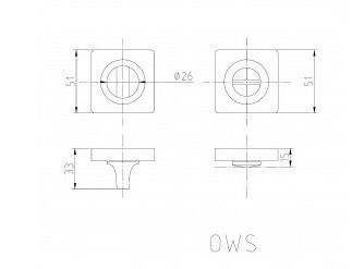 Завертка сантехническая PALIDORE OWS PC Хром