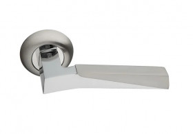 Ручка дверная PALIDORE A-133 HH /PC Белый никель/Полированный хром