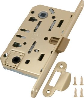 Замок межкомнатный WC AGB MEDIANA EVOLUTION B01102.50.03.567 с ответной планкой B01000.13 латунь