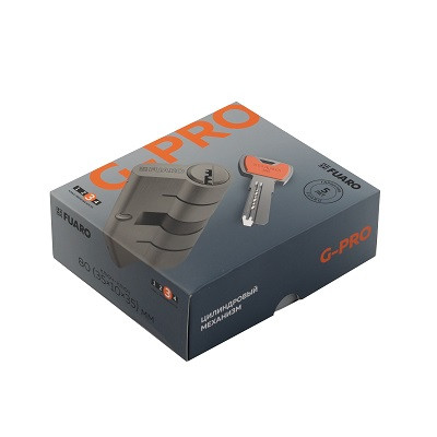 Цилиндровый механизм FUARO G-PRO5000 Key 80 (35+10+35) SSC сатинированный хром 5Key