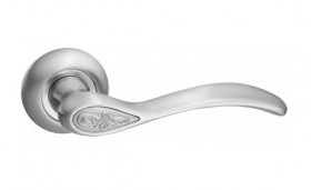 Ручка дверная RENZ INDH 17-08 SN Флория никель матовый