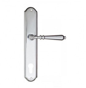 Дверная ручка на планке Fratelli Cattini NAPOLI CYL PL02-CR полированный хром