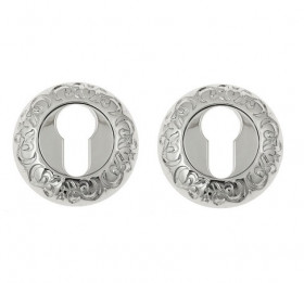 Накладка дверная под цилиндр Venezia CYL-1 D4 полированный хром