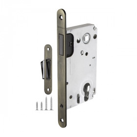 Защёлка врезная магнитная под цилиндр FUARO 5300-M-C GR графит