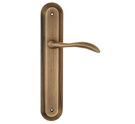 Дверная ручка на планке Fratelli Cattini LUCCIA PL288-BY матовая бронза