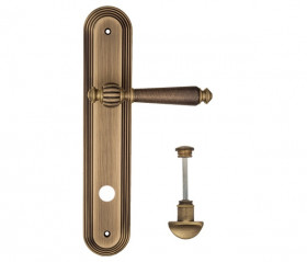 Дверная ручка на планке Fratelli Cattini MARANI WC-2 PL288-BY матовая бронза