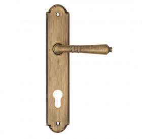 Дверная ручка на планке Fratelli Cattini TOSCANA CYL PL257-BY матовая бронза