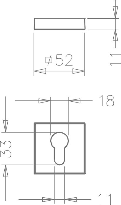 Накладка на цилиндр TUPAi 1999-142 никель