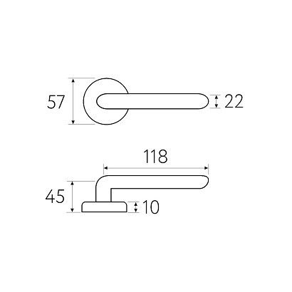 Ручка дверная Fratelli Cattini FARFALLA D8-IA античное серебро