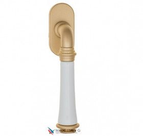 Ручка оконная Fratelli Cattini GRACIA CERAMICA BIANCO FW 7-BS матовая латунь