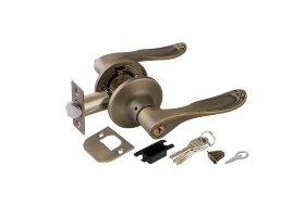 Ручка защелка PUNTO 6030 MAB-E ключ-фиксатор Матовая бронза