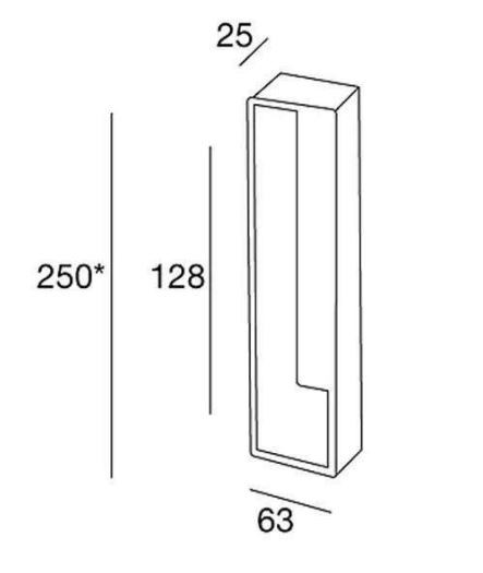 Ручка для раздвижных дверей Pamar MN 1031 Z E 229 белый матовый