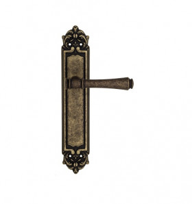 Дверная ручка на планке Venezia CALLISTO PL96 античная бронза