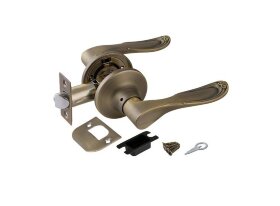 Ручка защелка PUNTO 6030 MAB-P без фиксатора Матовая бронза