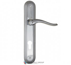 Дверная ручка на планке Fratelli Cattini LAVERA CYL PL288-CR полированный хром