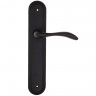 Дверная ручка на планке Fratelli Cattini LUCCIA PL288-NM матовый черный