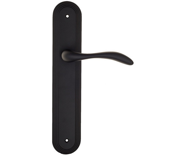 Дверная ручка на планке Fratelli Cattini LUCCIA PL288-NM матовый черный