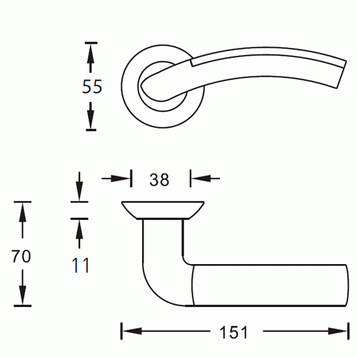 Ручка дверная ARCHIE Vela 59 S010 59MBP античная бронза перфорация