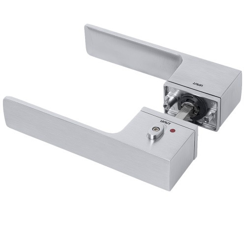 Ручка дверная Tupai Big Line 4084 5REP-96 с блокировкой левая хром матовый