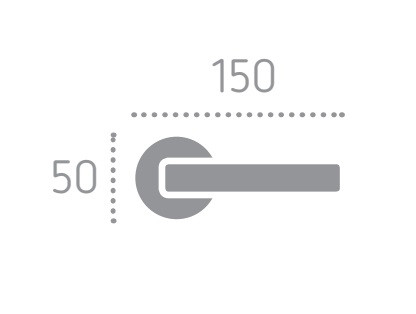 Ручка дверная FADEX FORME 216R Venus FIXA Черный