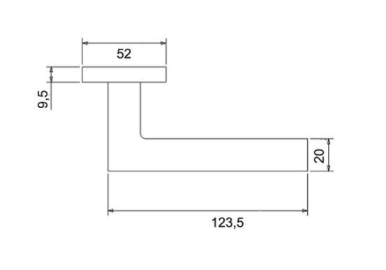 Ручка дверная PUERTO INAL 514-02 SC/CP Савоярди хром матовый/хром блестящий