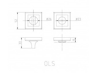 Завертка сантехническая PALIDORE OLS GR Черный