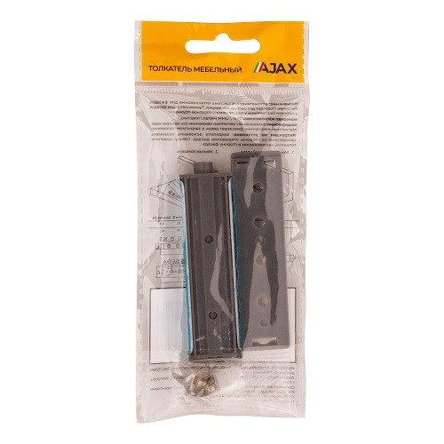 Толкатель мебельный металлический с магнитом AJAX DMM-80/8M PN никель