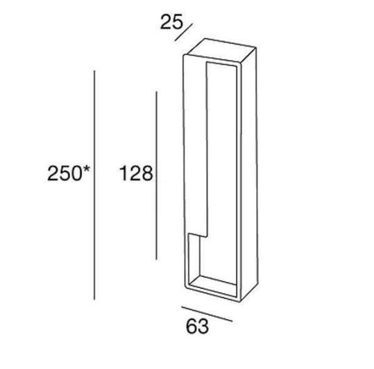 Ручка для раздвижных дверей Pamar MN 2414 Z E 237 матовая бронза