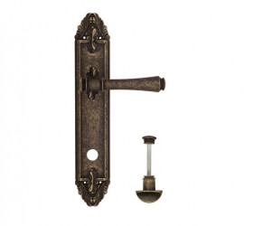 Дверная ручка на планке Venezia CALLISTO WC-2 PL90 античная бронза