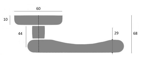 Ручка дверная Venezia GIFESTION D4 античное серебро